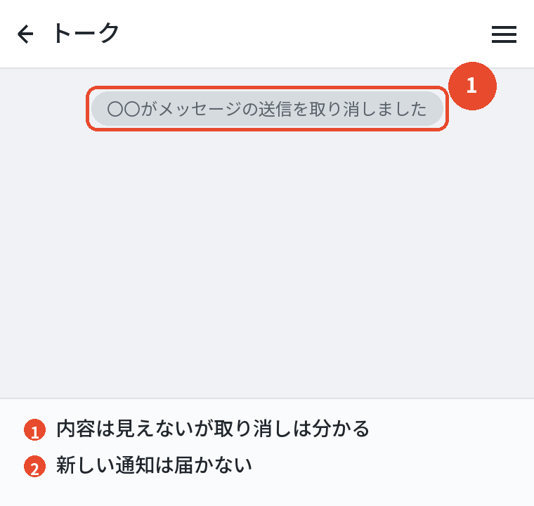 相手側の表示